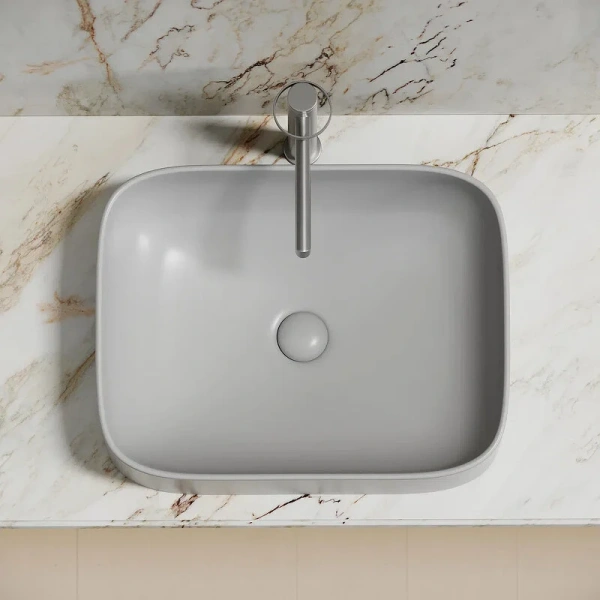 Раковина Ceramica Nova Element 50 см серая CN6052MSG (детальная фотография), из санфарфора