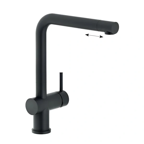 Смеситель для кухни Nobili Live черный матовый LV00113BM (детальная фотография)