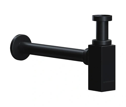 Сифон для раковины Ceramica Nova черный - фото 1