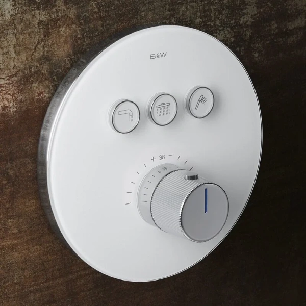 Душевой комплект Black&White Universe хром 7787 (детальная фотография), современные, hi-tech