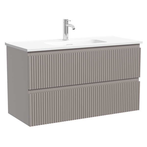 Тумба под раковину подвесная Sancos Snob R 90 см doha soft SNR90/39SM (детальная фотография)