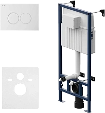 Инсталляция для унитаза Am.Pm ProC с клавишей смыва глянцевый белый