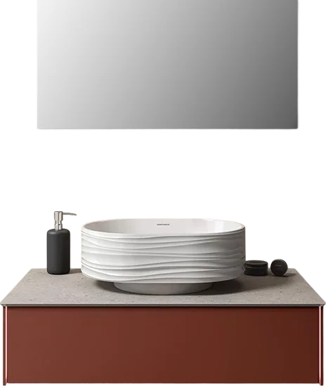 Зеркало с подсветкой Kerama Marazzi Vetrata 45 см с антизапотеванием VE.S.mi.90\WHT (детальная фотография), прямоугольные