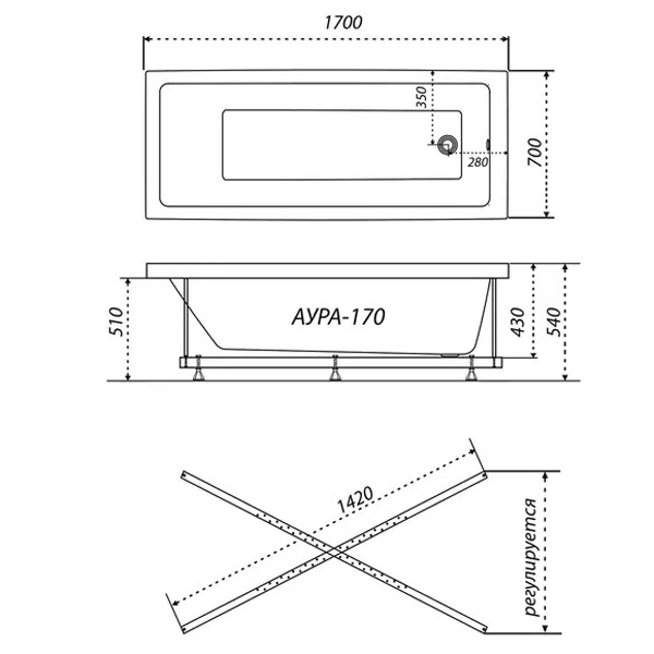 Схема (детальная фотография), 170x70 см