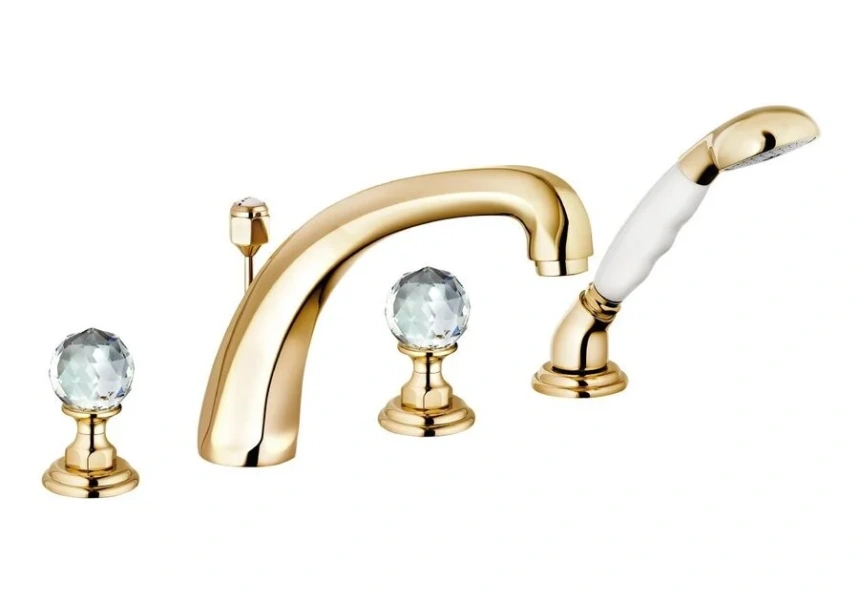 Смеситель для ванны Kludi 1926 позолоченный 5152445G4 (детальная фотография)