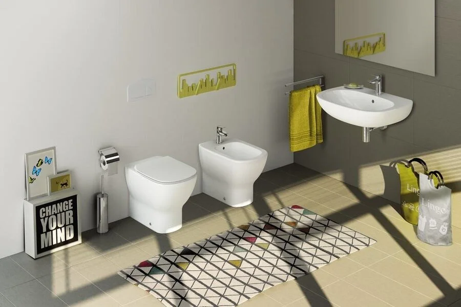 Биде напольное Ideal Standard Tesi белое T354001 (детальная фотография), белые