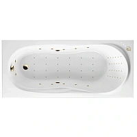 Ванна гидромассажная Excellent Sekwana Nano 170 x 75 см, белый/золото, WAEX.SEK17.NANO.GL
