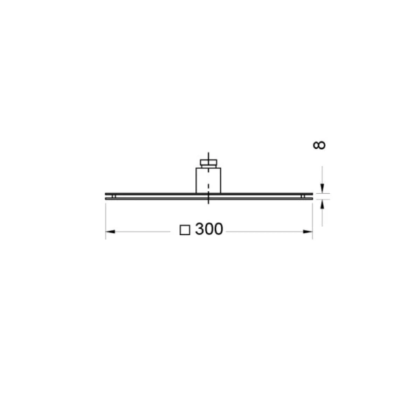 Верхний душ Migliore Kvant черный матовый 30465 (детальная фотография), верхние души