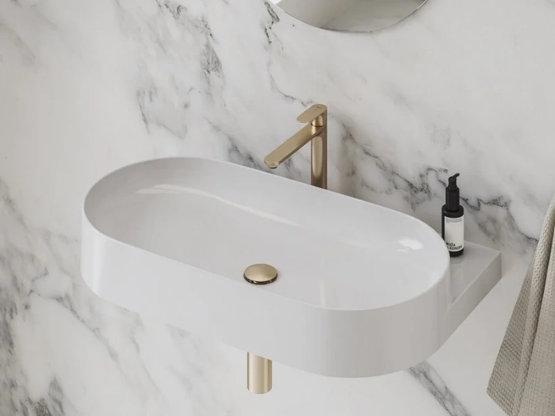 Смеситель для раковины Ravak Eleganta розовое золото X070418 (детальная фотография), золото