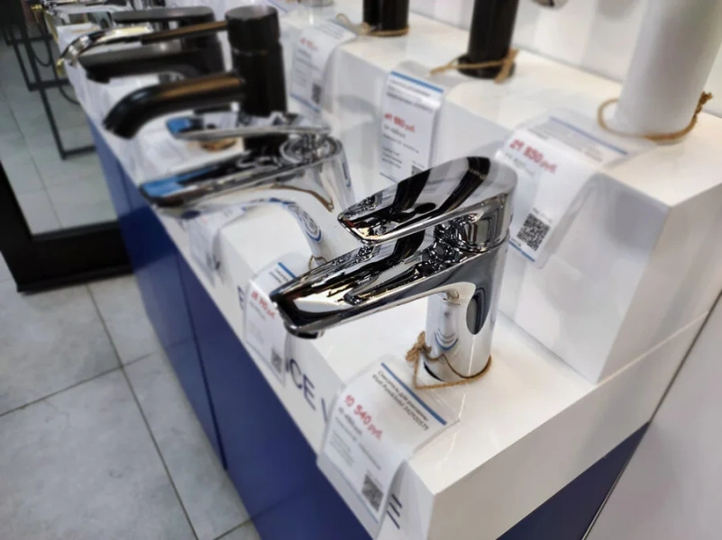 Смеситель для раковины Kludi Pure&Solid однорычажный 342920575 (детальная фотография), современные, hi-tech