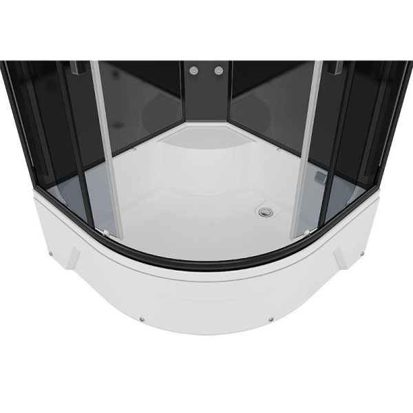 Душевая кабина Erlit Comfort ER5720T 120х120 см угловая (детальная фотография), хромированный профиль, матовый профиль