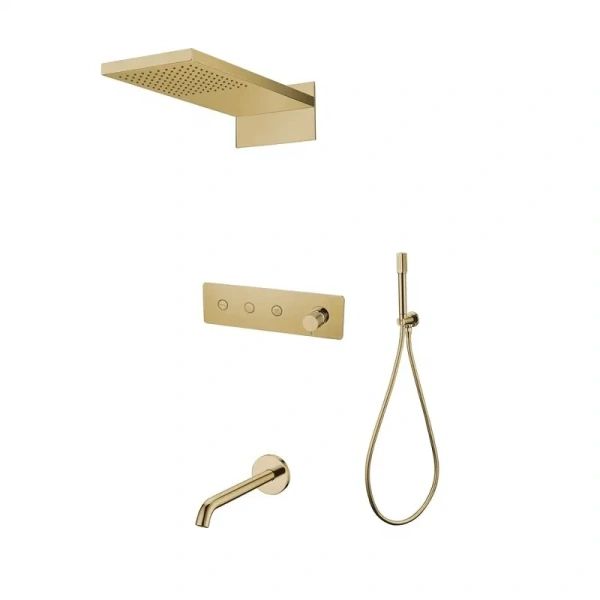 Душевой комплект Boheme Fusion золото 130-2-G (детальная фотография)