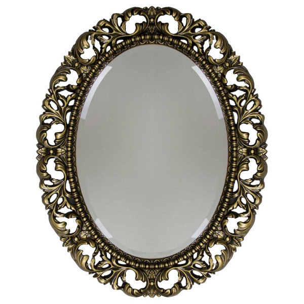 Зеркало овальное с фацетом, цвет бронза, Tessoro Isabella 76 TS-10210-B (детальная фотография)