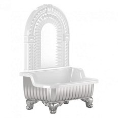 Раковина напольная Migliore Olivia Zampa хром/белый