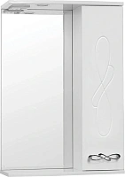 Зеркальный шкаф с подсветкой Style Line Венеция 55 см белый