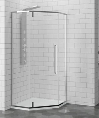 Душевой уголок RGW Stilvoll SV-81 80х80 см профиль хром, стекло прозрачное