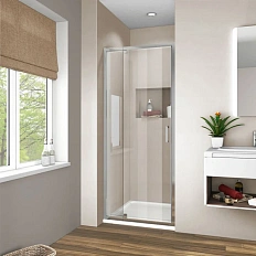 Душевая дверь в нишу Vincea Intra 90 см стекло прозрачное