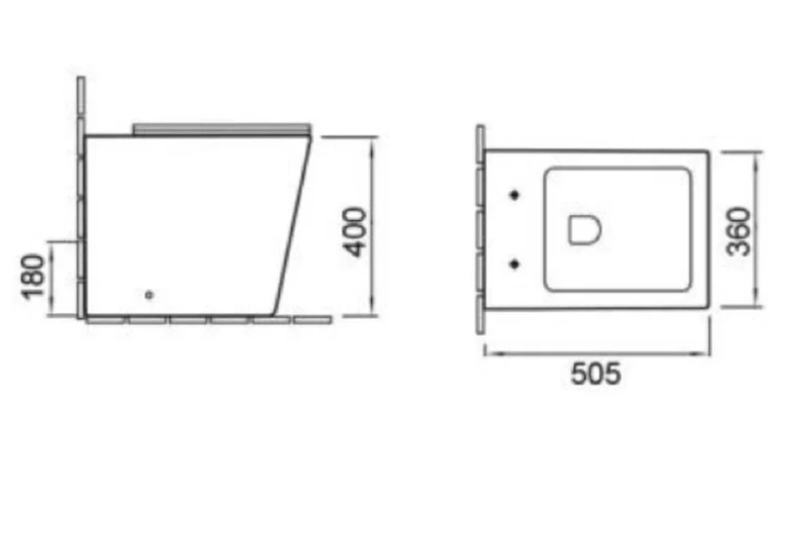 Унитаз напольный SantiLine белый SL-5021 (детальная фотография), приставные, встраиваемые