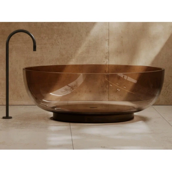 Ванна DEA Design Round DD8610 1500 R9, 150 х 150 см, полиэфирная смола, цвет brown copper (коричневая медь) (детальная фотография)