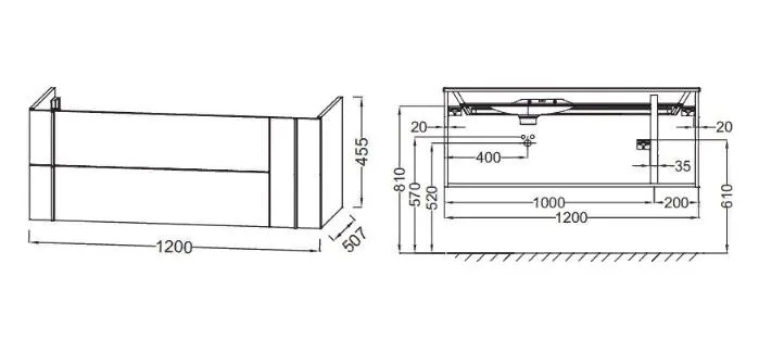 Тумба под раковину подвесная Jacob Delafon Nouvelle Vague 120 см фактурный дуб EB3036-E73 (детальная фотография), в наличии