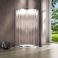 Душевой уголок Vincea Garda 80х80 см стекло шиншилла