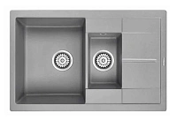 Мойка для кухни Paulmark Feste 77 см серый металлик