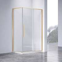 Душевой уголок Vincea Slim-N 110х80 см профиль брашированное золото