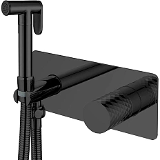 Гигиенический душ со смесителем Boheme Stick черный матовый