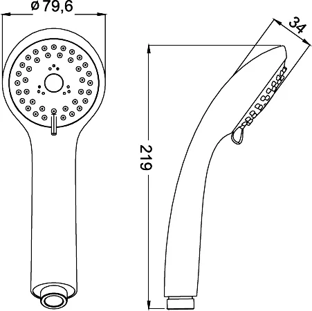 Лейка для душа IDDIS хром A11031 (детальная фотография), нет в наличии