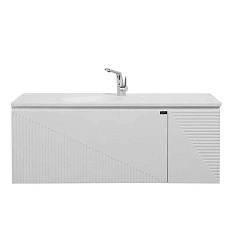 Тумба с раковиной подвесная Black&White Universe 91812002 120 см МДФ