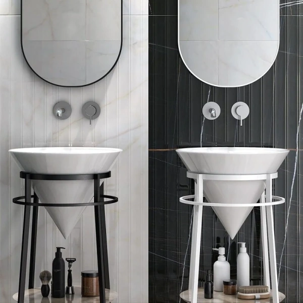 Смеситель для раковины Kerama Marazzi Linea хром 71028EKM.21.018 (детальная фотография), из латуни, округлая форма