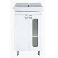 Тумба под раковину напольная Misty Урал 45 см белая