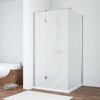 Душевой уголок профиль глянцевый хром стекло сатин Vegas-glass