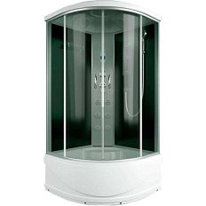 Душевая кабина, задняя стенка чёрная, стекло тонированное, Erlit ER 4509TP-C4