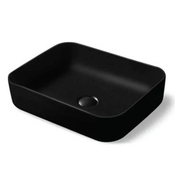 Раковина Vincea 50 см накладная, черная матовая VBS-105MB (детальная фотография)