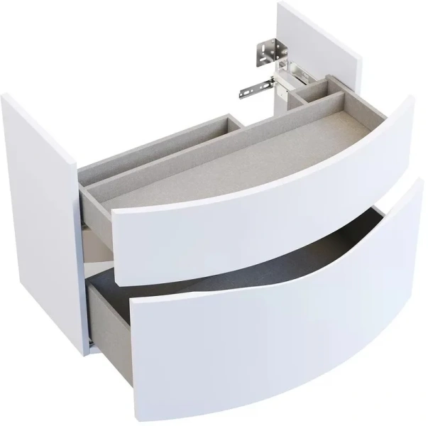 Тумба под раковину подвесная Kerama Marazzi Riva 80 cм белая RV.80\WHT.M (детальная фотография), окрашенные