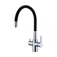 Смеситель для кухни Paulmark Salix Sa213419 с гибким изливом