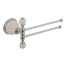 Полотенцедержатель Migliore Olivia белая керамика, хром