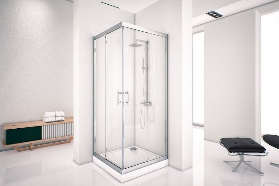 Душевой уголок Aquanet Alfa Cube 909-12 90х90 см NAA1142 (детальная фотография), хром