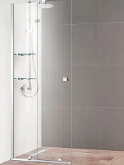 Душевая перегородка Cezares Stream 80 см стекло прозрачное
