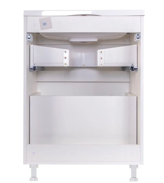 Тумба с раковиной напольная Style Line Бергамо СС-0000230 60 см с ящиками (детальная фотография), комплект (набор)
