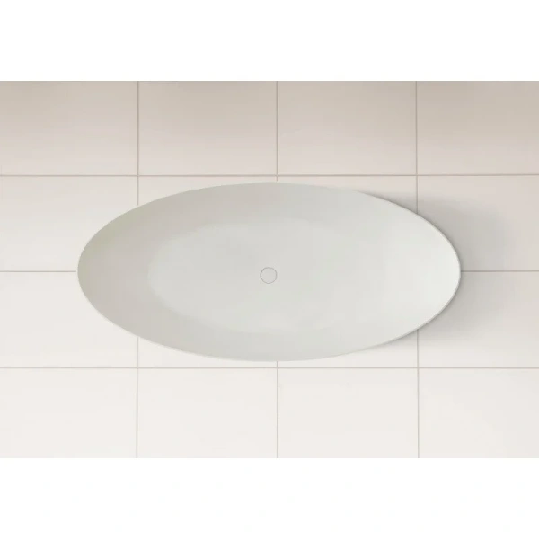 Ванна из искусственного камня Abber Stein 180x85 см отдельностоящая AS9625-1.8 (детальная фотография), овальные