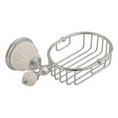 Решетка для ванной Migliore Olivia белая керамика, хром