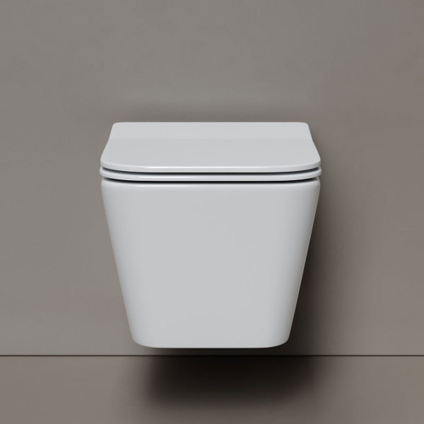 Унитаз подвесной Ceramicanova Miro сиденье микролифт CN11003T (детальная фотография), современные, hi-tech, прямоугольные