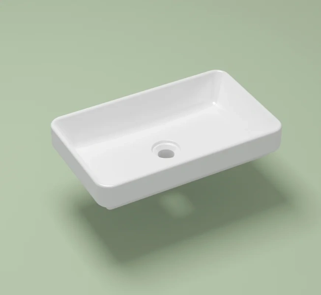 Раковина Lavinia Boho Bathroom Sink 55 см белая 33311004 (детальная фотография), белые