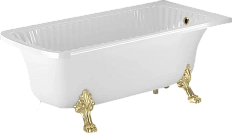 Ванна из искусственного камня Migliore Olivia Angolare 174х80 см фурнитура золото