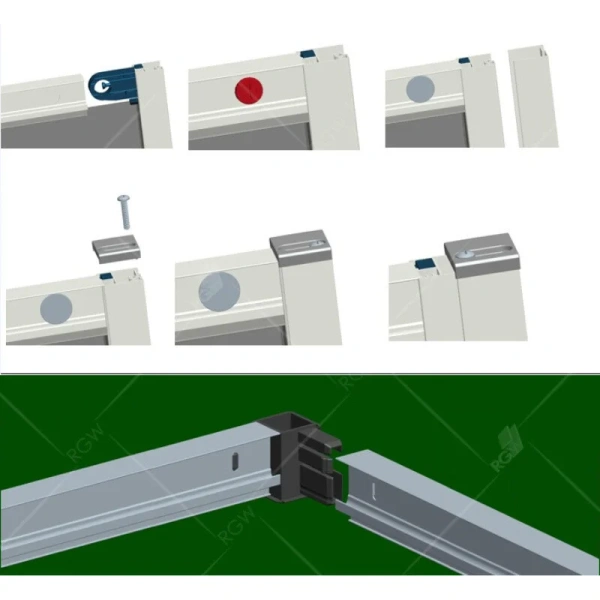 Душевой уголок RGW Classic CL-34 32093488 80х80 см дверь раздвижная (детальная фотография), хром, черные