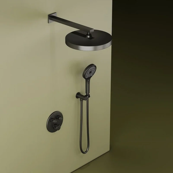 Душевой комплект Sancos Space вороненая сталь SC3006GMG (детальная фотография), другие