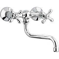 Смеситель для кухни белый-хром черный-хром Emmevi Deco Classic