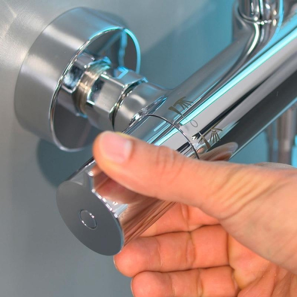 Душевая стойка Hansgrohe Crometta S хром 27267000 (детальная фотография), с термостатом